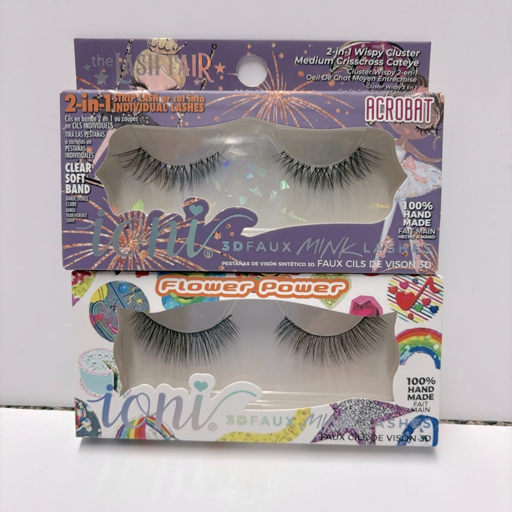 Faux False Eyelashes Lot of 2 NEW